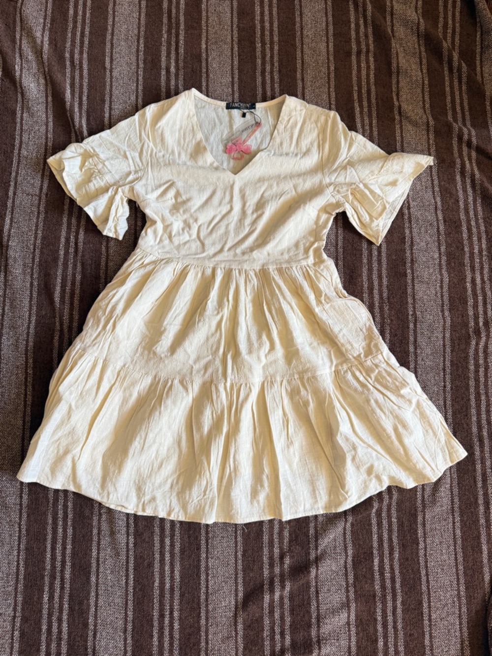 Tunis cream mini dress